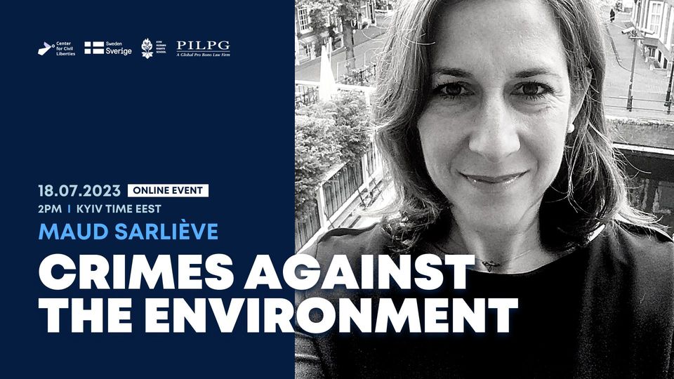 Crimes Against the Environment — Maud Sarliève lecture Crimes Against the Environment — Maud Sarliève lecture