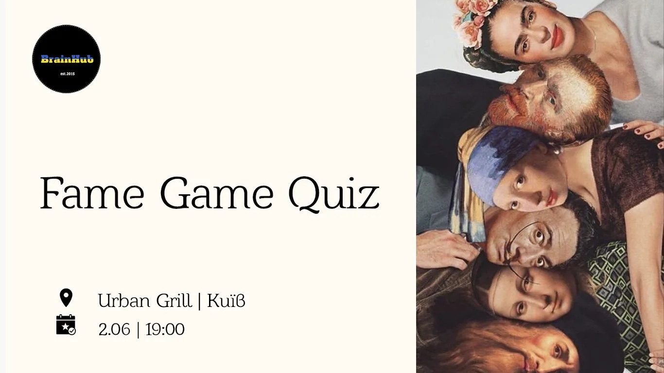 Fame Game Quiz від BrainHub Fame Game Quiz від BrainHub